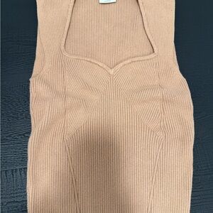 Abercrombie & Fitch Tan Ribbed Blouse